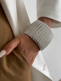 Gemma Chunky Cuff Bracelet — Bold Gold & Silver Bangle