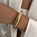 Alisha Chunky Cuff Bracelet — Vintage Gold Statement Bangle